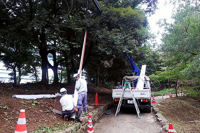 街路灯建柱状況